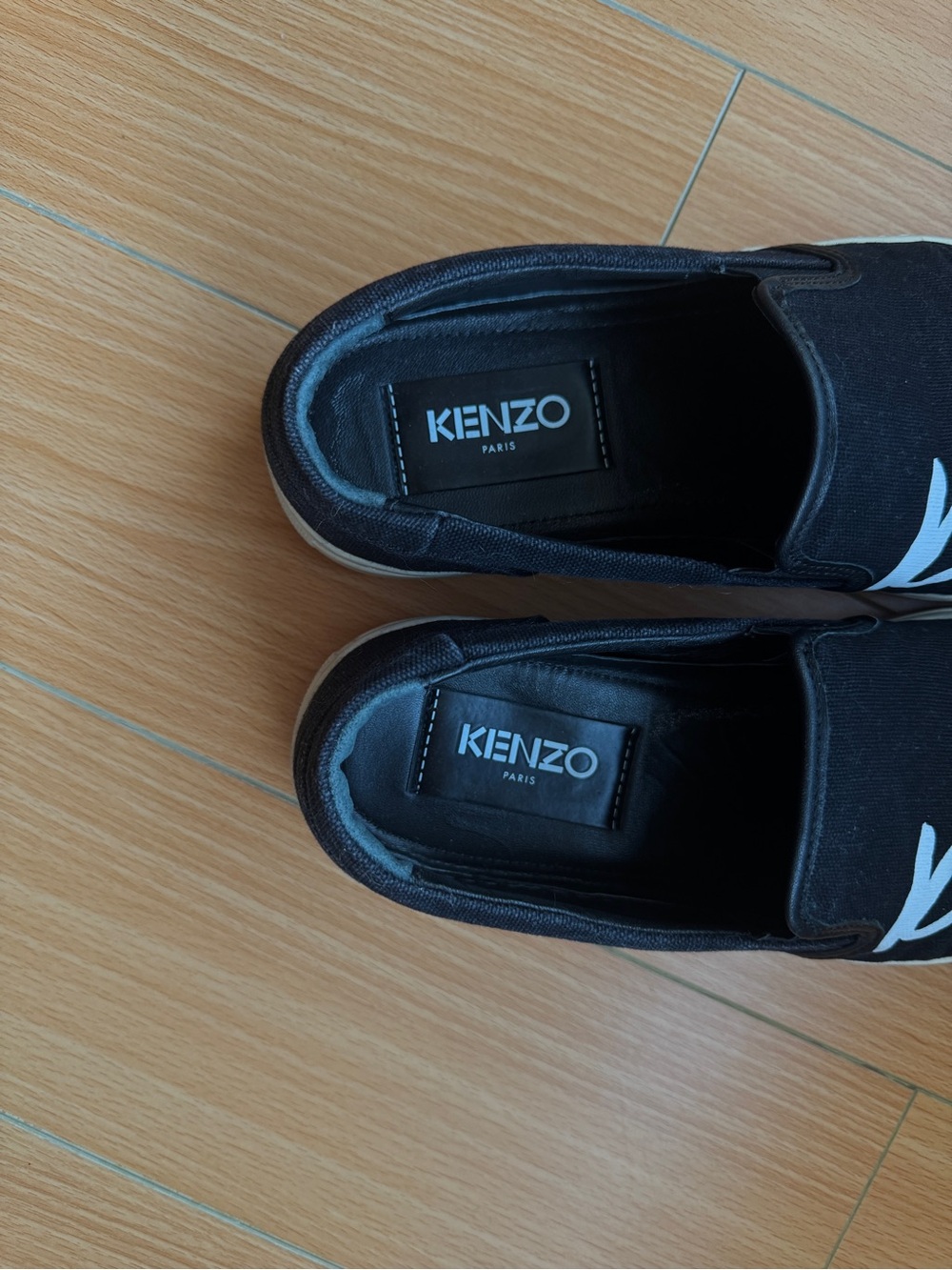 Kenzo Black Slip On Loafers - Size 38 - Picture 5 of 5